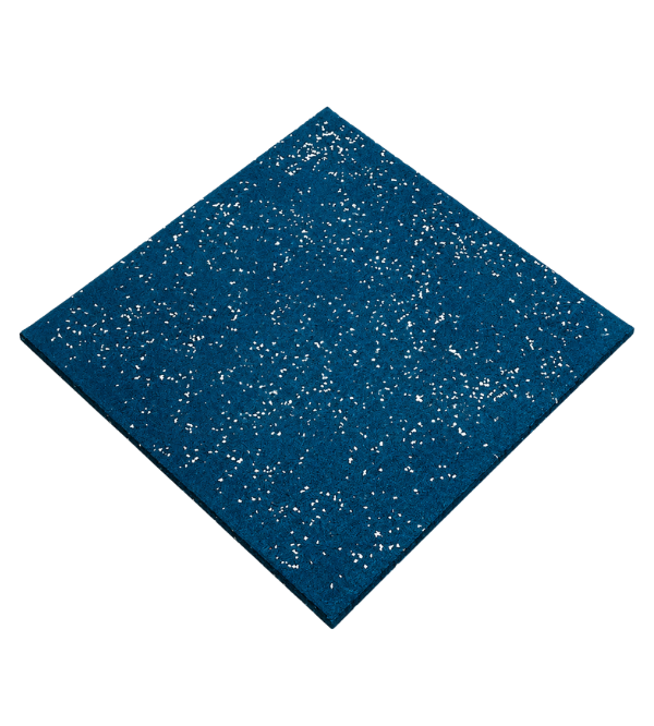 Blue Speckled Rubber Tile