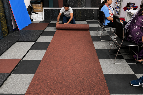 Rubber roll finish